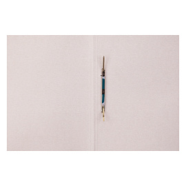 Скоросшиватель OfficeSpace "Дело", картон мелованный, 440г/м2, белый, пробитый, до 200л.