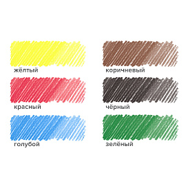 Карандаши цветные ПИФАГОР "ЭНИКИ-БЕНИКИ", 6 цветов, шестигранные, натуральное дерево, 181345 фото Карандаши цветные ПИФАГОР "ЭНИКИ-БЕНИКИ", 6 цветов, шестигранные, натуральное дерево, 181345