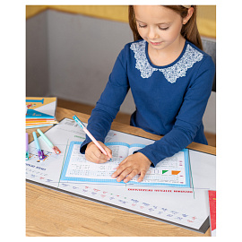 Настольное покрытие ДПС, "Пиши правильно", 38*59см, ПВХ с откидным клапаном фото Настольное покрытие ДПС, "Пиши правильно", 38*59см, ПВХ с откидным клапаном