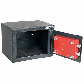 Сейф мебельный DASWERK (ДАСВЕРК) SC-170KL (170х230х170 мм), ключевой замок, графит, 291337