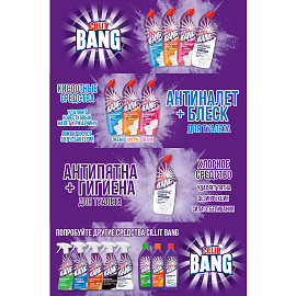 Средство для сантехники чистящее Cillit Bang 0.45 л для уборки туалета