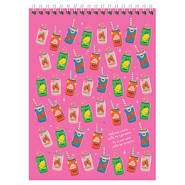 Блокнот А5 80л. на гребне BG "На позитиве