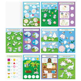 Книжка с наклейками, 175*246мм ТРИ СОВЫ "Подумай, наклей, раскрась", 16стр. фото Книжка с наклейками, 175*246мм ТРИ СОВЫ "Подумай, наклей, раскрась", 16стр.