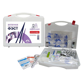 Аптечка первой помощи офисная ФЭСТ (пластиковый бокс, 1016)