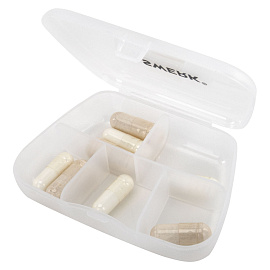 ТАБЛЕТНИЦА / Контейнер для лекарств и витаминов 5 отделений КАРМАННЫЙ, DASWERK (ДАСВЕРК), 630849