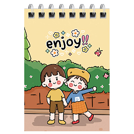 Блокнот А7 40л. на гребне BG "Anime style