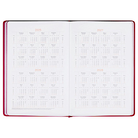 Еженедельник недатированный, B5, 64л., твердый переплет, кожзам, BG "Vienna.Fuchsia", фуксия