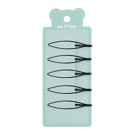 Заколки для волос MESHU, невидимки фигурные, 5шт., 6см, европодвес фото Заколки для волос MESHU, невидимки фигурные, 5шт., 6см, европодвес