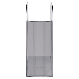 Лоток для бумаг вертикальный СТАММ "Фаворит", тонированный черный, ширина 90мм фото Лоток для бумаг вертикальный СТАММ "Фаворит", тонированный черный, ширина 90мм