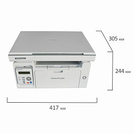 МФУ лазерное PANTUM M6506NW "3 в 1", А4, 22 стр./мин., 20000 стр./мес., Wi-Fi, сетевая карта