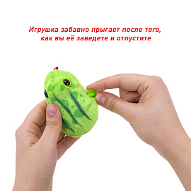 Игрушка мягкая заводная "Лягушка", высота 6 см, WOOZOO (ВУЗУ), 666189