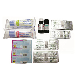 Аптечка первой помощи индивидуальная ФЭСТ (маленький пластиковый бокс)