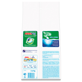 Порошок стиральный автомат Ariel Color Аква Пудра Насыщенный цвет 3 кг для цветного белья