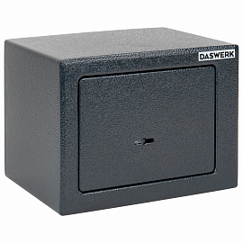 Сейф мебельный DASWERK (ДАСВЕРК) SC-170KL (170х230х170 мм), ключевой замок, графит, 291337