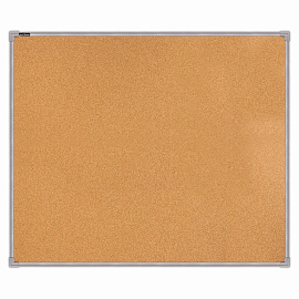Доска пробковая для объявлений 100х120 см, металлическая рамка, BS, П-120, П*120