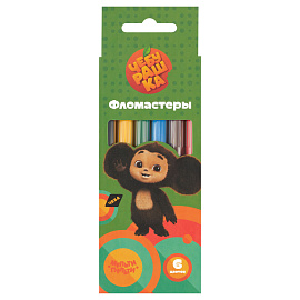 Фломастеры Мульти-Пульти Чебурашка 6 цветов смываемые с вентилируемыми колпачками фото Фломастеры Мульти-Пульти Чебурашка 6 цветов смываемые с вентилируемыми колпачками