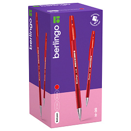 Ручка шариковая Berlingo "H-30" красная, 0,7мм