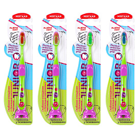 Зубная щетка детская мягкая JUNIOR, LAIMA DENT, 609324