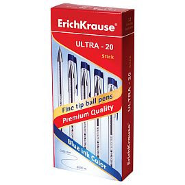 Ручка шариковая неавтоматическая Erich Krause ULTRA - 20 цвет синий фото Ручка шариковая неавтоматическая Erich Krause ULTRA - 20 цвет синий