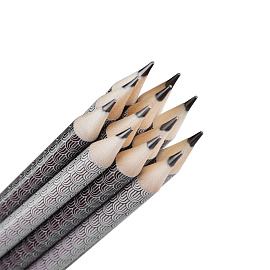 Карандаш ч/г Красин "Черное и белое" ТМ (НВ), кругл., заточен., ассорти.