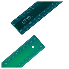 Линейка 30см СТАММ "Хамелеон", пластиковая, 2 шкалы, зеленый хамелеон, европодвесс фото Линейка 30см СТАММ "Хамелеон", пластиковая, 2 шкалы, зеленый хамелеон, европодвесс