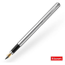 Ручка перьевая Luxor "Cosmic" синяя, 0,8мм, корпус хром фото Ручка перьевая Luxor "Cosmic" синяя, 0,8мм, корпус хром