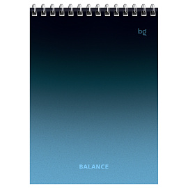Блокнот А5 40л. на гребне BG "Моноколор. Баланс