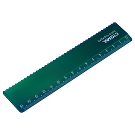 Линейка 15см СТАММ "Хамелеон", пластиковая, с волнистым краем, зеленый хамелеон, европодвес фото Линейка 15см СТАММ "Хамелеон", пластиковая, с волнистым краем, зеленый хамелеон, европодвес