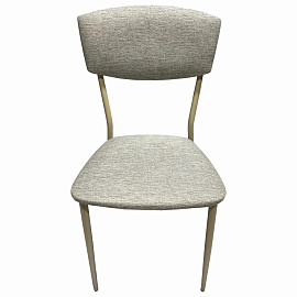 Стул для столовых, кафе, дома РС23, бежевый перламутровый каркас, рогожка бежевая