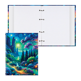 Тетрадь на кольцах А5, 120л., BG "Волшебная ночь", глянцевая ламинация