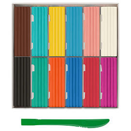 Пластилин Мульти-Пульти "Чебурашка", 12 цветов, 144г, со стеком, картон фото Пластилин Мульти-Пульти "Чебурашка", 12 цветов, 144г, со стеком, картон