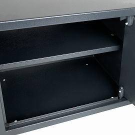 Сейф мебельный DASWERK SC-300EL (300х380х300 мм), электронный замок, графит, 291346