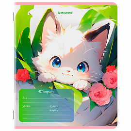 Тетрадь 12 л. BRAUBERG клетка, обложка картон, МИКС-4, 107276