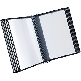 Демосистема настольная OfficeSpace с 10 панелями А4, черная