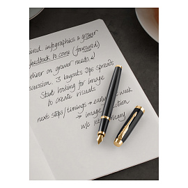 Ручка перьевая Parker IM цвет чернил синий, цвет корпуса черный (артикул производителя 1931645)