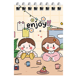 Блокнот А7 40л. на гребне BG "Anime style