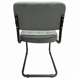 Стулья КОМПЛЕКТ 2 шт., РС14М, черный каркас, велюр, графит, разобранные фото Стулья КОМПЛЕКТ 2 шт., РС14М, черный каркас, велюр, графит, разобранные