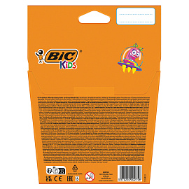 Фломастеры Bic Visa 12 цветов с вентилируемыми колпачками смываемые