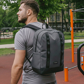 Рюкзак HEIKKI CHARACTER (ХЕЙКИ) универсальный, эргономичный, серый, 43х31х13 см, 273917