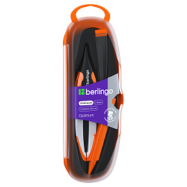 Готовальня Berlingo "Optimum +", 2 предмета, циркуль 135мм, пластиковый футляр фото Готовальня Berlingo "Optimum +", 2 предмета, циркуль 135мм, пластиковый футляр