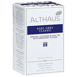 Чай черный Althaus Bio Earl Grey Classic 20 пакетиков (бергамот)