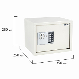 Сейф мебельный DASWERK SC-250EL (250х350х250 мм), электронный замок, бежевый, 291345 фото Сейф мебельный DASWERK SC-250EL (250х350х250 мм), электронный замок, бежевый, 291345