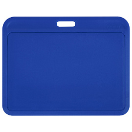 Бейдж горизонтальный (54х85 мм), синий, МАТОВАЯ ПОВЕРХНОСТЬ, BRAUBERG EXTRA, 238818