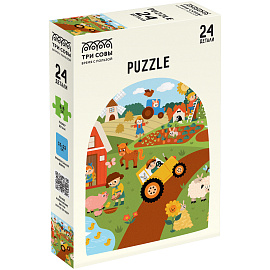 Пазл с заданием 24 эл. Maxi ТРИ СОВЫ "На ферме