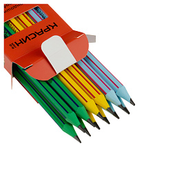 Карандаш ч/г Красин "Эволюция" ТМ (HB), с полосами, заточен., пластиковый фото Карандаш ч/г Красин "Эволюция" ТМ (HB), с полосами, заточен., пластиковый