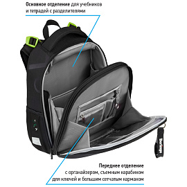 Ранец Berlingo Expert Max "Gaming Zone" 37*28*16см, 2 отделения, анатомическая спинка, дождевик в комплекте