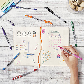 Ручка гелевая неавтоматическая Bic Gelocity Stic черная (толщина линии письма 0.29 мм)