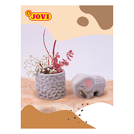 Паста для моделирования для лепки Jovi самозатвердевающая серая 1000 г