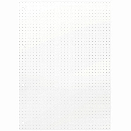 Сменный блок для тетради на кольцах А5, 60 л., BRAUBERG, EXTRA ПЛОТНЫЙ 100 г/м2, в точку, белый, 405018