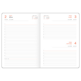 Ежедневник датированный 2026г., А4, 176л., твердый переплет, кожзам, BG "Орел", синий